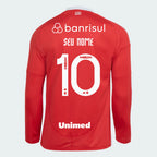 Camisa Adidas Internacional Manga Longa 2025/26 I Com Patrocínios
