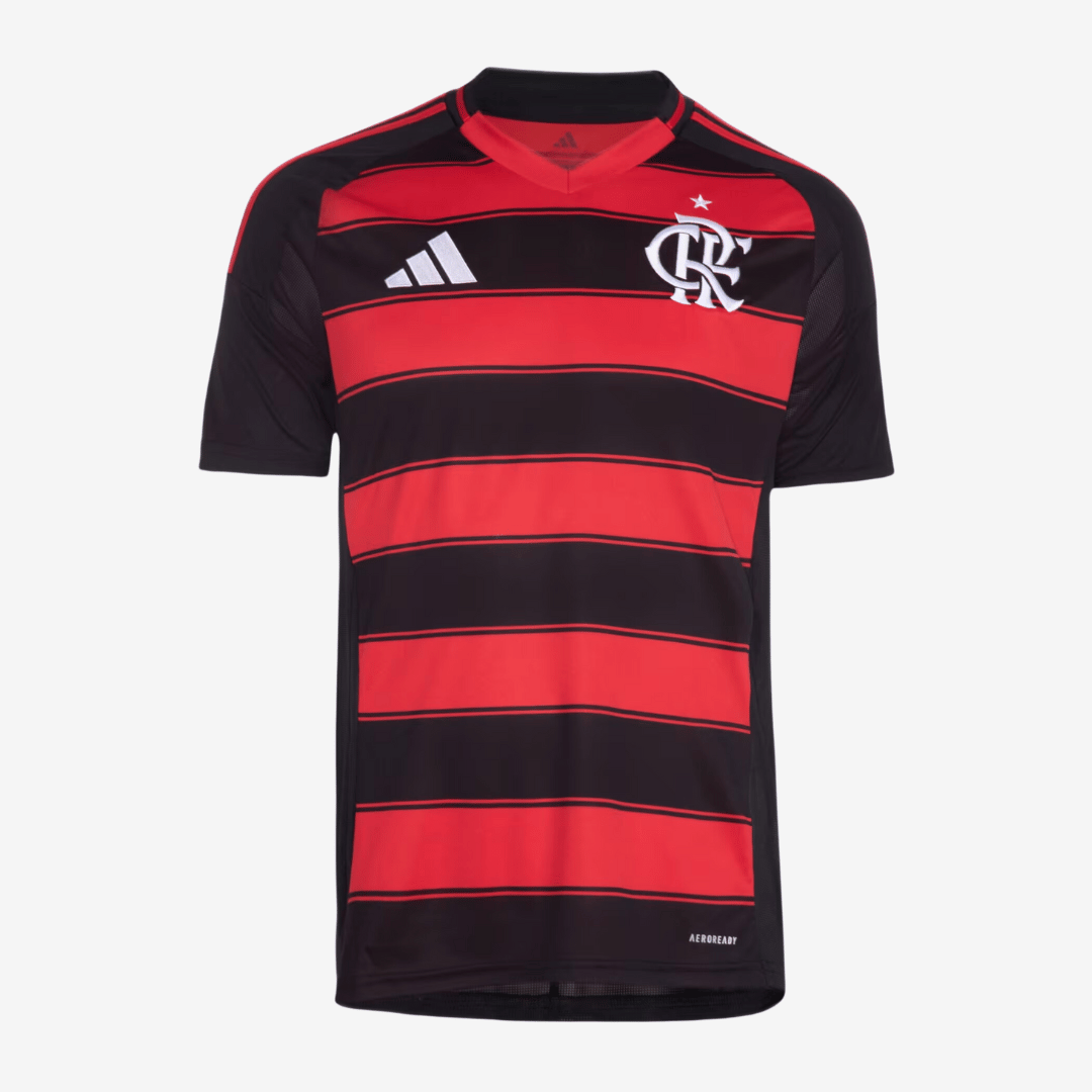 Camisa Adidas Flamengo 2025/26 I LÉO PEREIRA N° 4