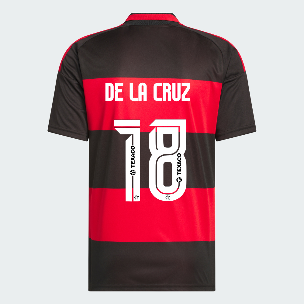 Camisa Adidas Flamengo 2026/27 I DE LA CRUZ N° 18